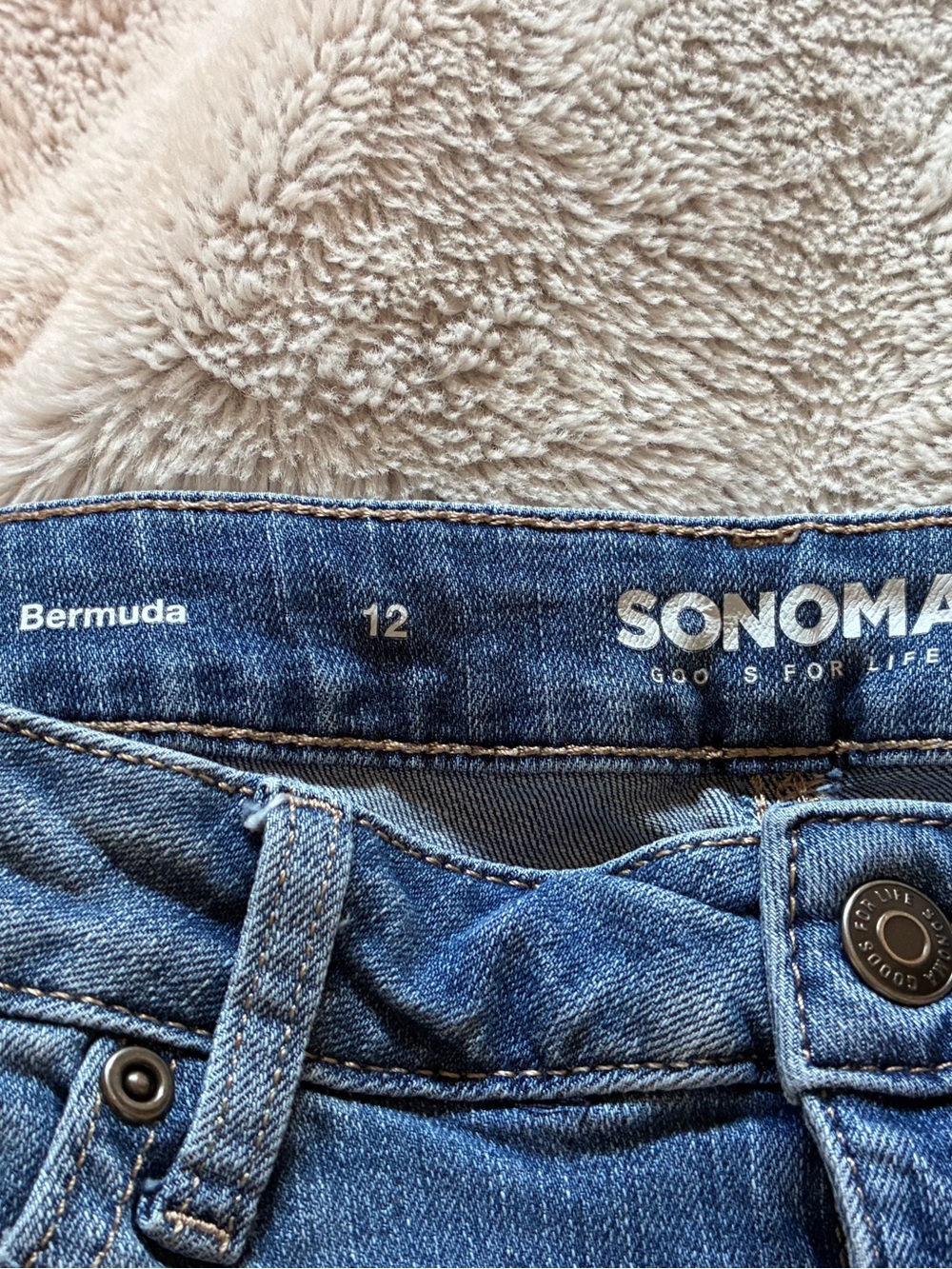 Sonoma blue Bermuda Jean shorts-woman’s 12 - Picture 5 of 5